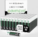 AAA patareid, 80 tk, leelispatareid LR03 1,5 V, pikaajaline v&otilde;imsus, v&otilde;imas, saab kasutada m&auml;nguasjades, &auml;ratuskellades ja muudes elektroonikaseadmetes.