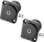 PENGLIN 2 x D-t&uuml;&uuml;pi TRS 3,5 mm stereopaneelide paigaldusadapter, kinnituspesa, l&auml;bip&auml;&auml;su&uuml;hendus k&otilde;rvaklappidele, nutitelefonidele ja heliseadmetele