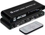5 in 1 Out HDMI Switch Splitter 4K 30Hz kaugjuhtimispuldiga ja automaatne l&uuml;litus HDMI Switch Splitter 5 Port TV/DVD/Xbox/PS4/Blu-Ray jaoks
