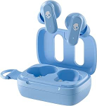 Skullcandy Dime 3 juhtmevabad k&otilde;rvaklapid, Bluetooth k&otilde;rvaklapid, m&uuml;raisolatsioon, kuni 20-tunnine aku, mikrofon iPhone'ile ja Androidile, lihtne kandmine integreeritud paelaga - Preppy Blue