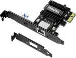 2.5Gb PCIe v&otilde;rgukaart, GiGaPlus 2500Mbps Ethernet Interface Adapter, Realtek RTL8125B, Wake on LAN, 2.5G NIC &uuml;hildub Windows/Linux/MAC OS-iga
