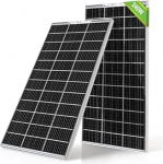 ECO-WORTHY 240 W bifacial p&auml;ikesepaneel, 2 t&uuml;kki, 120 W monokristalliline p&auml;ikesepaneel, ideaalne 12 V akude laadimiseks, matkaauto, aia, matkaauto, paadi ja maja katuse jaoks.