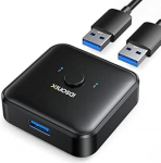 iDsonix USB 3.0 Switch 2 PC, kahesuunaline USB Switch 2 in 1 Out (1 in 2 Out) KVM Switch PC-le, printerile, skannerile, klaviatuurile, 2 arvutit jagavad 1 seadet