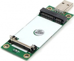 LeHang Mini PCIe WWAN-kaardi USB-adapter SIM-pesaga, Mini PCI Express WWAN/LTE/4G mooduli tester konverter, Toetab 30mm 50mm traadita laiv&otilde;rgu kaarti