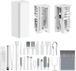 MINLIU 32 in 1 Cleaning Kit, Multipurpose Cleaning Kit for Electronic Devices, Keyboards, Headphones, Laptops, Keyboards, Headphones, Cameras, Mobile Phones (White)