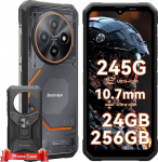 Blackview FORT 2 Outdoor Handy Ohne leping Android 15, Outdoor Smartphone 245g/10.7mm Ultra-thin, 24GB+256GB/2TB Baustellenhandy, MTK G81, 6.56" 90Hz, 450nits, 16MP AI kaamera, IP69K/OTG/NFC/Gemini AI, IP69K/OTG/NFC/Gemini AI