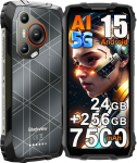 Blackview BL7000 5G Outdoor mobiiltelefonid ilma lepinguta Android 15, 24GB + 256GB/2TB AI mobiiltelefon, 6,78-tolline FHD+ ehitusplatsil mobiiltelefon, 50MP + 32MP, 7500mAh, 5G Outdoor nutitelefon