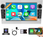 Traadita Carplay Android 13 Autoradio 2 DIN jaoks Opel Astra Antara Vectra Corsa Zafira Meriva Vivara Vivaro 7-tolline autoraadio koos Android autonavigatsiooniga GPS WiFi Mirror Link Bluetooth FM/RDS tagurdamine