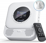 Arafuna kaasaskantav CD-m&auml;ngija Bluetooth 5.0, 3,5 mm AUX sisse-/v&auml;ljundiga, USB-m&auml;ngimine, valge v&auml;rvi