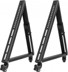 Mobiilne ratastega telerihoidja Universaalne telerihoidja 32-55-tollise lameekraaniga telerile Tugev telerihoidja, mis on kergesti teisaldatav elutuppa magamistuppa kontorisse