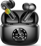 Bluetooth k&otilde;rvaklapid, juhtmevabad Bluetooth 5.4 k&otilde;rvaklapid 4 ENC m&uuml;ravastase mikrofoniga k&otilde;rvaklapid, 48 tundi m&auml;nguaega, HiFi Stereo, IP7 veekindlad k&otilde;rvaklapid joogale / reisile / t&ouml;&ouml;le