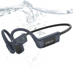 IFECCO Ujumisk&otilde;rvaklapid Bone Sound k&otilde;rvaklapid Bluetooth 5.4, IP68 veekindlad avatud k&otilde;rvaklapid koos MP3-m&auml;luga 32GB m&auml;luga, veealused spordik&otilde;rvaklapid ujumiseks, jooksmiseks, jalgrattaga s&otilde;itmiseks (must)