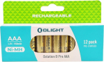 OLIGHT Ostation B Pro laetavad patareid suure mahutavusega 950 mAh 12 kaupa - AAA NiMh patareide ts&uuml;kliline eluiga 300+ korda madala enesepuhastusega AAA patareid