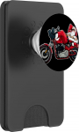 Tolles Motorrad im Weihnachtsstil f&uuml;r freche Weihnachtsmann-Liebhaber PopSockets PopWallet f&uuml;r MagSafe