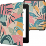 kwmobile Klapph&uuml;lle kompatibel mit Amazon Kindle Paperwhite 11. Generation 2021 H&uuml;lle - Flipcase f&uuml;r Kindle Paperwhite H&uuml;lle mit Magnetverschluss - Tropischer Dschungel