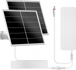 40W Solarpanel f&uuml;r PTZ-&Uuml;berwachungskameras mit 30.000 mAh Akku - Solarstrom-Kit mit 5V/12V, USB-C & DC, IP66, flexible Montage