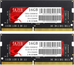 JAZER DDR4 RAM 32GB Kit (2x16GB) 3200MHz SODIMM CL22, m&auml;lumoodul s&uuml;learvutile / s&uuml;learvutile, mini PC-le, suure j&otilde;udlusega arvutim&auml;lu