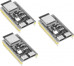 RUIZHI pakett 3 ESP32 S3 jaoks ESP32-S3 DevKitC-1-N16R8 arendusplaat koos Dual Type C liidesega ja 2,4 GHz WiFi Bluetooth 5.0 Joodetud &uuml;hilduv Arduinoga