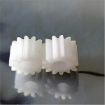 ZGF-BR 2 t&uuml;kki 1M 10T Flat Gearbox POM 10-49T Gear mehaaniline plastist hammasrataste osad Gear 4 5 6 7 7 8 9 10 mm Bore (augu l&auml;bim&otilde;&otilde;t: 4 mm, hammaste arv: 11 hammast)