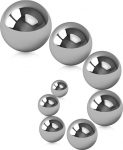 Laagripallid, teraskuulid, t&auml;ppislaagri pall, sileda palli l&auml;bim&otilde;&otilde;t 1-12 mm, valmistatud 304 roostevabast terasest lao / DIY remont / v&auml;lijahi jaoks (7,144 mm, 20tk)