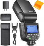 Godox V860III-S v&auml;lgud 2.4G TTL High-Speed Sync GN60 1/8000 Speedlight 2600 mAh Li-on akuga kaamera v&auml;lklambi Speedlite &uuml;hilduv Sony kaameraga