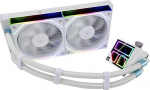 Thermalright Frozen Infinity 240 White CPU vedelikjahuti, Double PWM ventilaator 2000 rpm, Desktop CPU Aio Cooler, AM4/AM5 ja Intel LGA115X/2011/1700/1851 jaoks, Infinity Mirror PC CPU vesijahuti