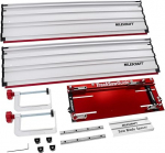 Milescraft 1409 r&ouml;&ouml;bassaha juhik - 140 cm k&otilde;rgekvaliteediline alumiiniumist juhikuratas p&otilde;hi- ja akutr&uuml;kisaagidele, ruumi s&auml;&auml;stev hoiustamine, sisaldab 2 universaalset T-mutri klambrit