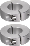 hankimise kaart 2 t&uuml;kki v&otilde;llih&uuml;lss 20mm Bore alumiiniumisulamist Set Screw Split Clamp Connector, 40mm OD, 12mm laius, k&auml;ru telje, hammasrataste koostude jaoks,