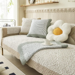 vctops Tepitud diivanikate puuvillane Boho Geomeetriline muster Split Diivan katab mittelibisev diivan Slipcover m&ouml;&ouml;bli kaitsja koertele lemmikloomadele lastele, 1 tk / mitte k&otilde;ik komplektid (t&uuml;&uuml;p C,