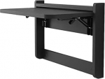 Faltbarer Wandtisch, platzsparender Wandschreibtisch, funktionaler Klapptisch f&uuml;r Zuhause, B&uuml;ro, W&auml;sche, K&uuml;che und Esszimmer (Farbe: Schwarz, Gr&ouml;&szlig;e: 53,3 x 36,8 cm)