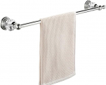 BATHSIR 24" Chrome Crystal Bathroom Towel Rail seinale paigaldatud r&auml;tikuratas