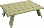 Kerge kaasaskantav kokkupandav piknikulaud - alumiiniumist top, mini telkimislaud, kompaktne kohvilaud matkamiseks, piknikuteks ja koduseks t&ouml;&ouml;lauaks, roheline v&auml;rvivalik