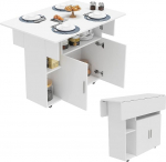 Sideboard K&ouml;&ouml;k Sideboard Storage koos t&ouml;&ouml;tasapinnaga Kaasaegne k&ouml;&ouml;gim&ouml;&ouml;bel Elutuba Seisev kapp ratastega Kokkupandav s&ouml;&ouml;gilaud k&ouml;&ouml;ki, elutuppa
