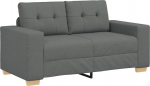 vidaXL Kahekohaline diivan tumehall 120 cm kangas