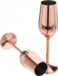 &Scaron;ampanjaklaasid roostevabast terasest 200 ml Rose Gold, purunematu, BPA-vaba, pulmapidu ja aastap&auml;ev, 3 v&auml;rvi, roostevaba teras, Rose Gold, 200 ml