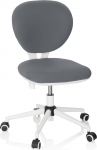 hjh OFFICE Kid Vivo 670971 Laste ja poiste p&ouml;&ouml;rlev tool kangast Hall/valge laste kontoritool reguleeritava k&otilde;rgusega seljatoega