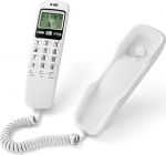 VBESTLIFE juhtmega telefon, KX-T888CID lauatelefon helistaja tuvastamisega seinatelefon juhtmega suurte nuppudega telefon selge heliga koju, kontorisse (valge)