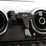 KUST mobiiltelefoni hoidja Audi A3 8V S3 jaoks, gravitatsiooni automaatne lukustus alumiiniumisulamist vastupidav, Audi A3 auto lisaseadmed S3 2014 2015 2016 2017 2018