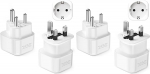 LENCENT Typ D und Typ G Kombi-Reiseadapter f&uuml;r Malediven Sri Lanka Tansania Sansibar Ghana Reisesteckdose Reisestecker Steckdose Netzadapter Stecker Adapter Stromadapter (Packung mit 2)