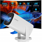 Mini projektor toetab 4K 1080P, kaasaskantav projektor WiFi 6, BT 5.4 ja Android 11.0, Uto Keystone korrektsioon, 180 kraadi p&ouml;&ouml;rlev projektor V&auml;ike projektor telefoni/teleri/lauaarvuti jaoks