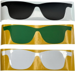 6 raami kaitsekile pakett Ray-Ban Meta Wayfarer'ile (suurus M/50 mm), kriimustusvastane kleebis templile ja esik&uuml;ljele, j&auml;&auml;givaba v&auml;rvi reguleerimine (2 musta, 2 valget, 2 rohelist).