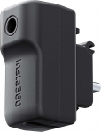 CYNOVA mikrofoniadapter Insta360 X4 jaoks, v&auml;line Insta 360 X4 mikrofoniadapter Insta360 X4 tarvikutele, laadija ja salvestamine Type-C ja 3,5 mm audio pordi toetus