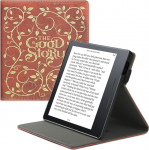 kwmobile &uuml;mbris, mis &uuml;hildub Amazon Kindle Oasis 10. p&otilde;lvkonna &uuml;mbrisega - &uuml;mbris koos silmuse ja alusega - raamatukate Hea lugu kollane oranž punane