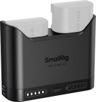 SMALLRIG akulaadija Canon LP-E6P LP-E6NH, 2H topeltlaadija 22.5W USB-C pordiga, t&auml;ielikult Canon EOS R5 Mark II, R6 Mark II, R5, R6, R7, 5D Mark II ja 5D Mark IV jaoks - 5490