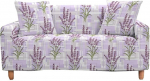 Lukery diivanikate 1/2/3/4 istekohale, 3D Flower Print Corner Stretch diivanikate, libisemiskindel, pestav m&ouml;&ouml;bli kaitse, veniv elastne diivanikate lemmikloomadele / kassidele / koertele (3 istekohaga, Lavendel 3)