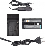 DSTE&reg; asendusaku ja DC01E reisilaadija komplekt Sony NP-F970 CCD-SC55 SC65 CCD-TR67/CCD-TR716/CCD-TR76/CCD-TR87, CCD-TR516, CCD-TR555, CCD-TR716/CCD-TR76 CCD-TR87/CCD-TR910/CCD-TR917 CCD-TR930,