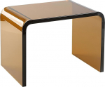 K&otilde;rvallaud Pruun v&auml;rv Kaasaegne kohvilaud Loovus U-kujuline &uuml;mmargune serva disain Minimalism Mood Akr&uuml;&uuml;l k&uuml;ljelaud Diivanilaud Mood magamistoas Voodilaua kohviku kontor 30,5 x 19,5 x 22 cm
