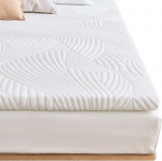 Sweetnight Gel-Foam Topper for Box Spring Bed & Mattress Protector, madratsitopper, s&uuml;damiku k&otilde;rgus 5 cm, 3 cm Gel-Memory Foam, 2 cm High-Volume Foam, pestav kate kuni 60 &deg;C juures