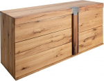 MASSIVMOEBEL24.DE New Amsterdam #10 k&uuml;ljepaneel 160 x 45 x 75 cm Looduslik &otilde;litatud metsatammepuu