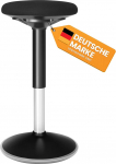 Songmics OSC05BK kontoritool, ergonoomiline t&ouml;&ouml;jalg, tool, 360&deg; p&ouml;&ouml;rlev tool, reguleeritav k&otilde;rgus 56-81 cm, lihtne kokkupanek, must